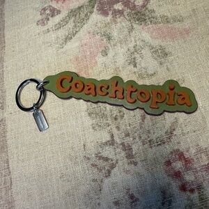 Coachtopia Green and Orange Keychain